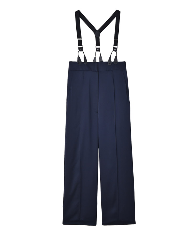 入荷now 安全 ストラップサテンワイドパンツ | AKTE サロペット・オーバーオール・オールインワン
