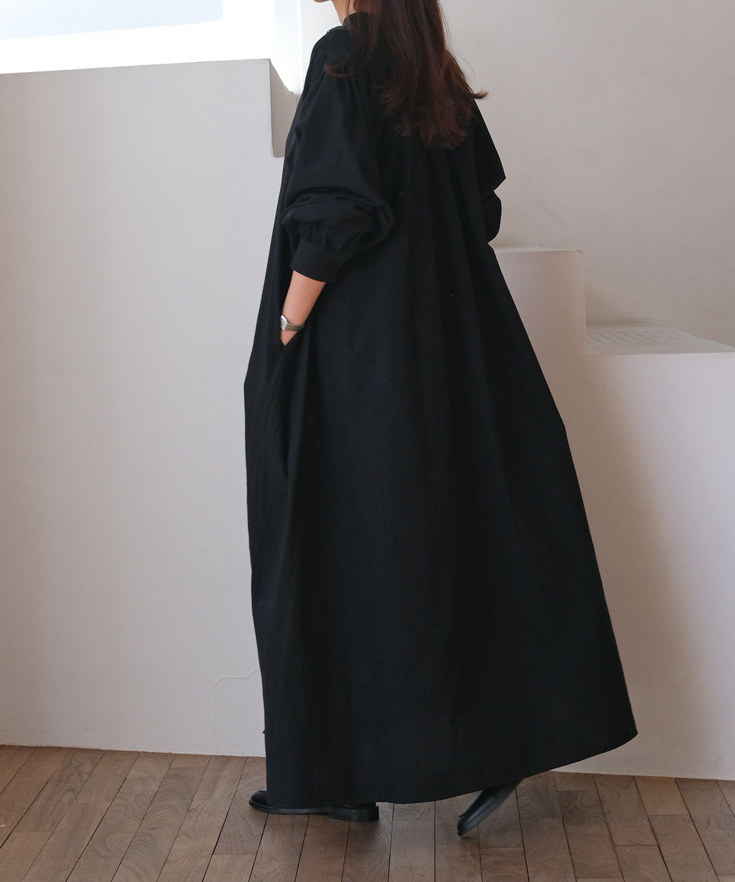 ボリュームロングシャツワンピース | AKTE 