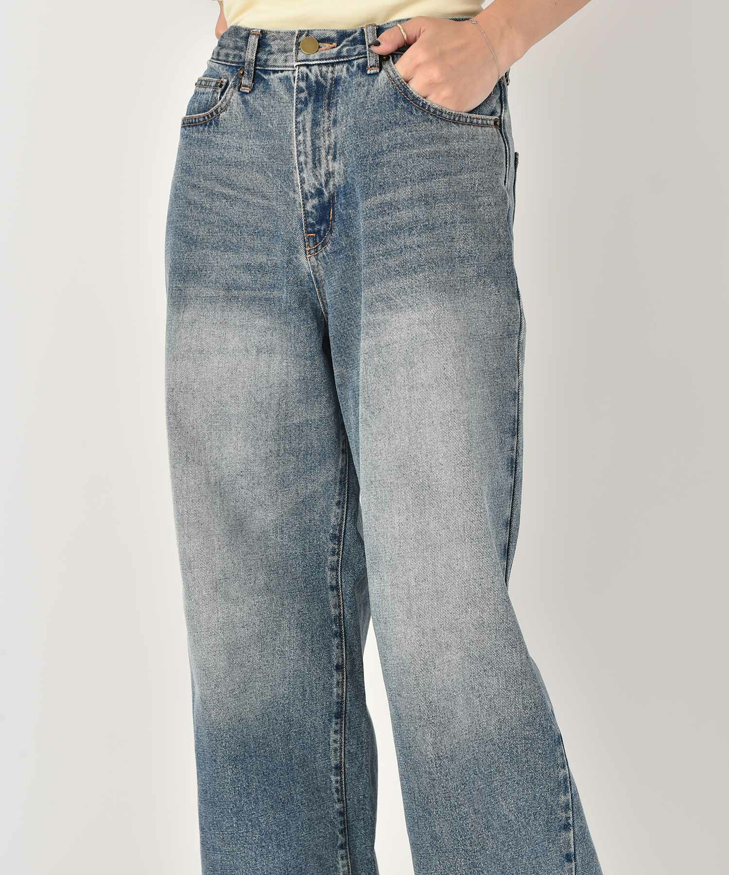 ストレートワイドデニムパンツ | AKTE