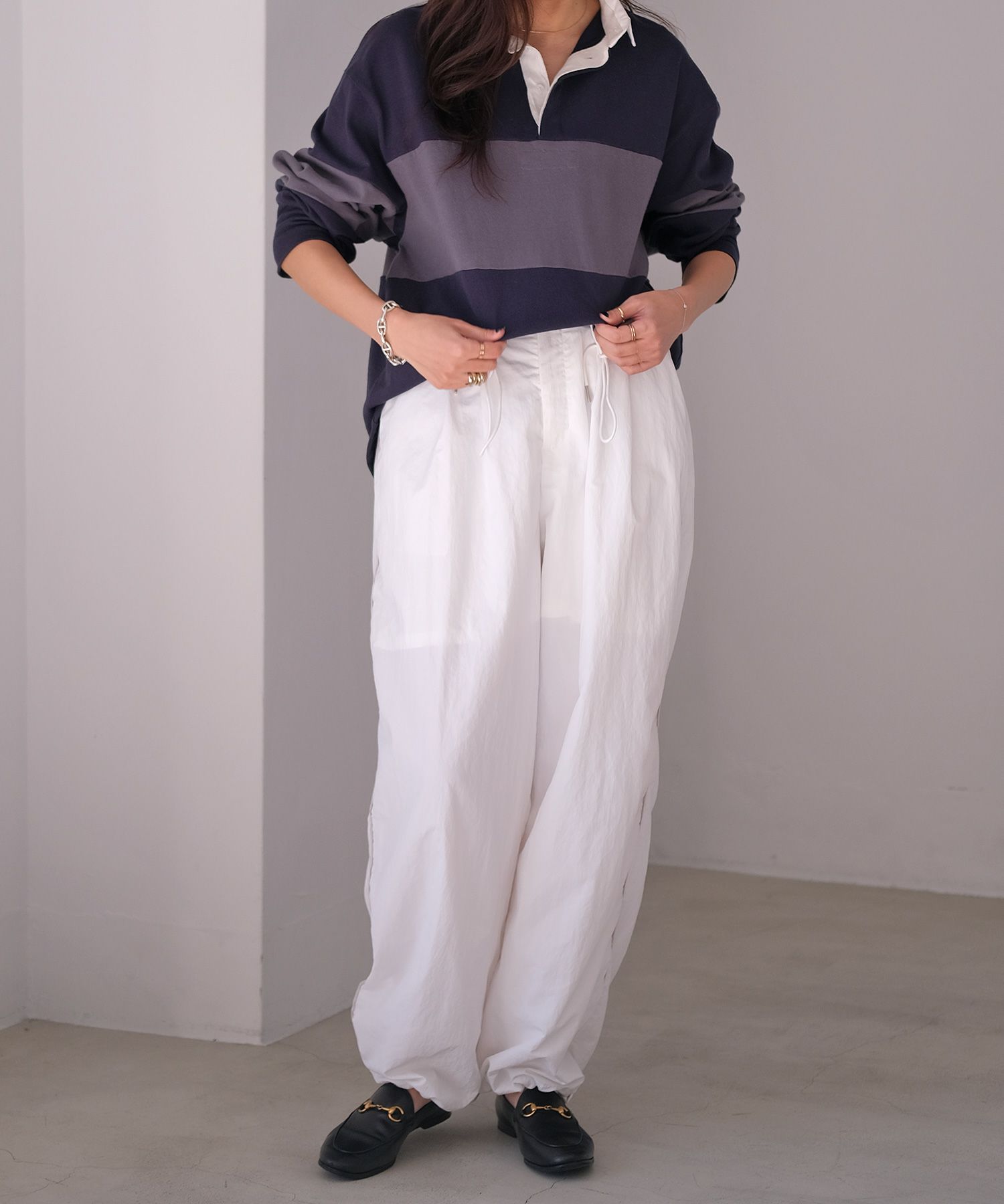 ≪SPECIAL PRICE≫サイドラインパラシュートパンツ | AKTE