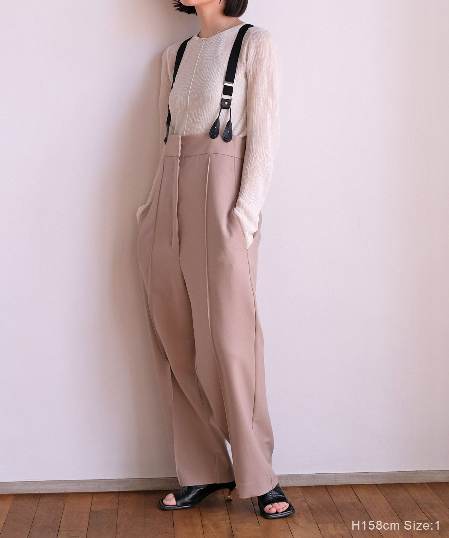 ストラップワイドパンツ | AKTE