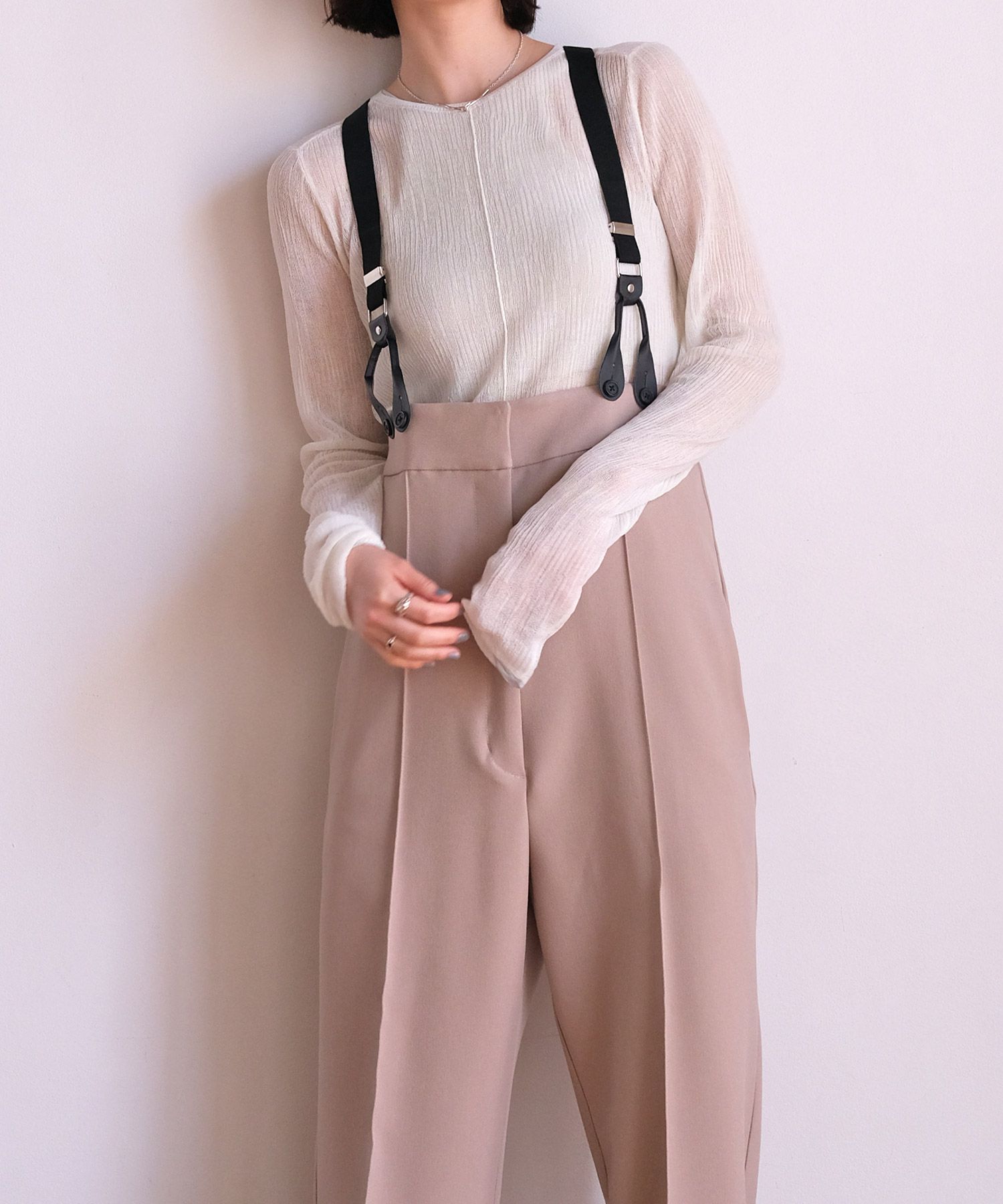 ストラップワイドパンツ | AKTE