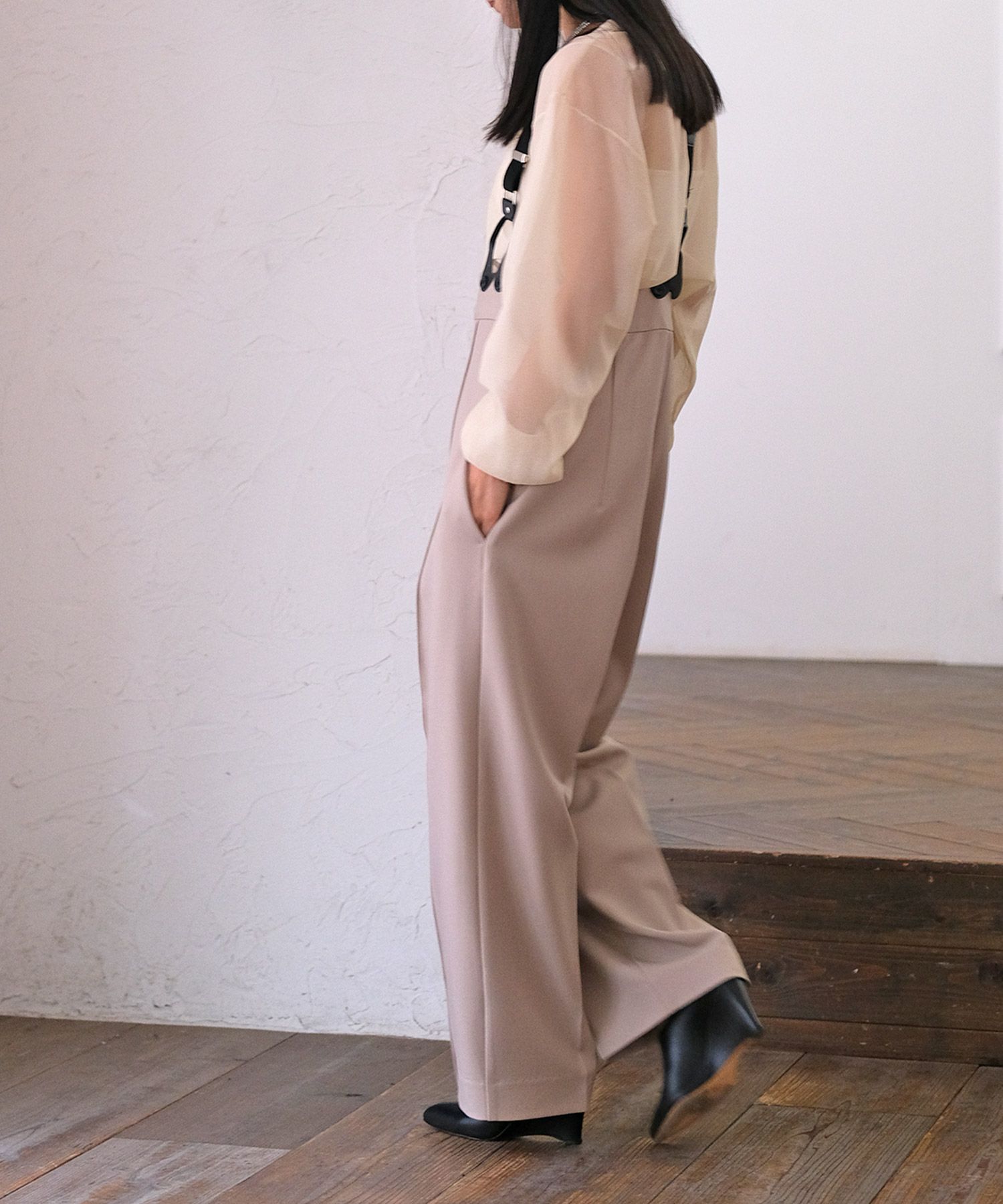 AKTE ストラップワイドパンツ ストラップワイドパンツ（その他パンツ）｜AKTE（アクテ）の
