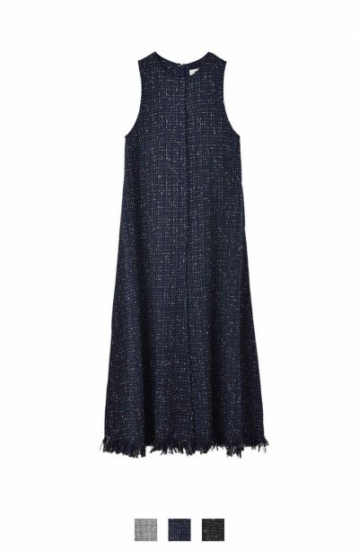 ノースリーブツイードワンピース | AKTE