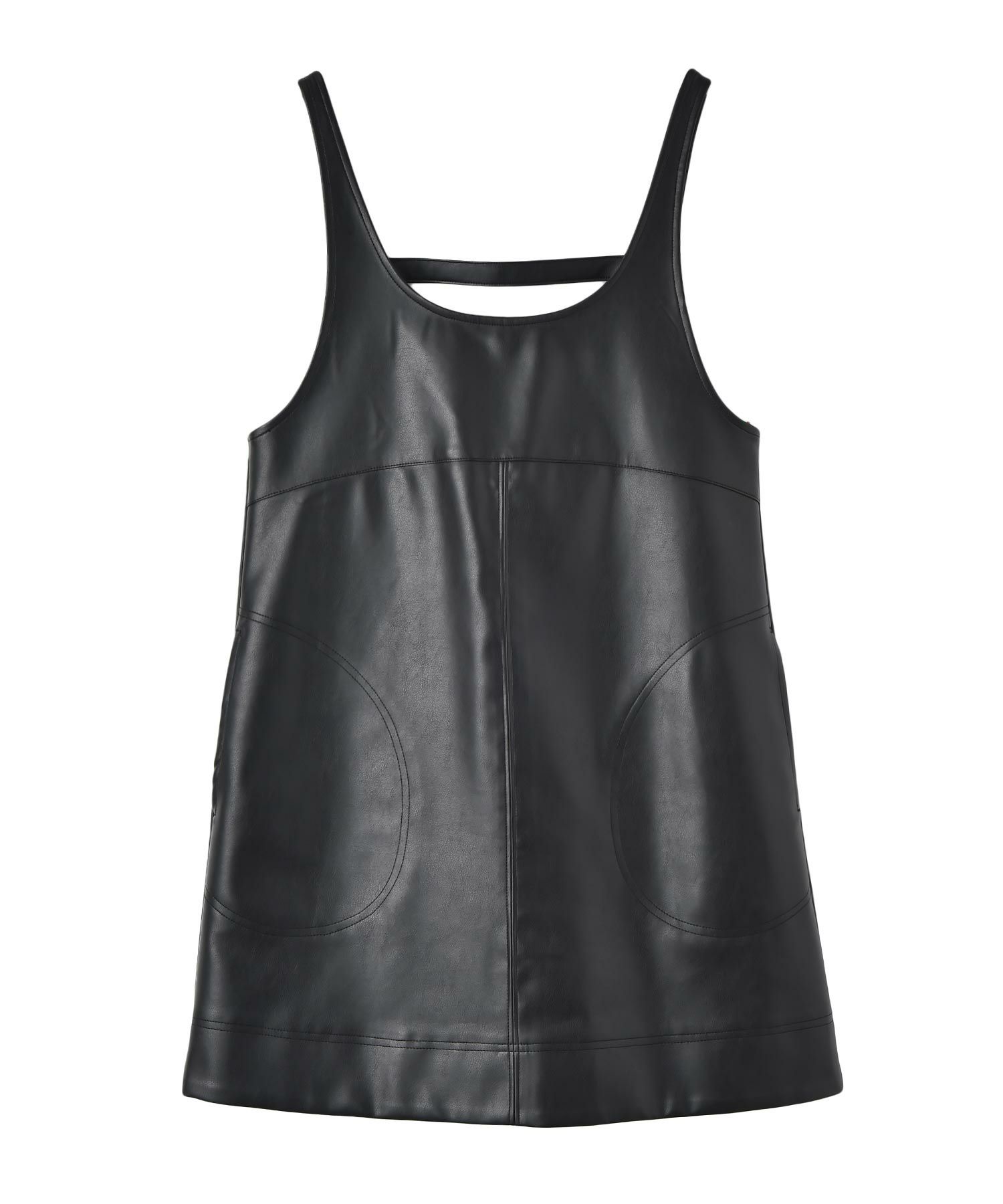 フェイクレザーミニワンピース | AKTE