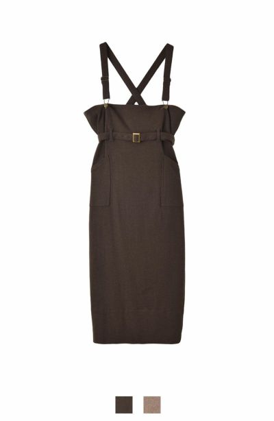 フェイクレザーミニワンピース | AKTE