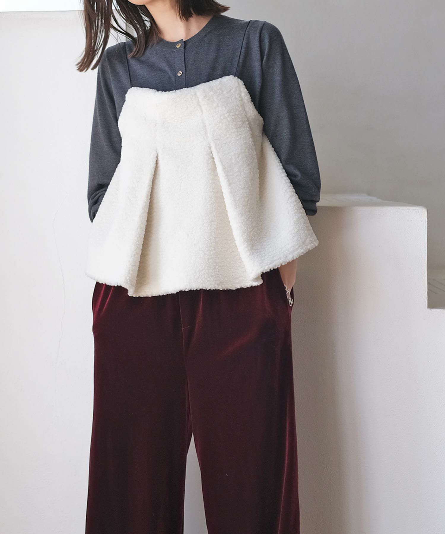 ボアキャミソール | AKTE