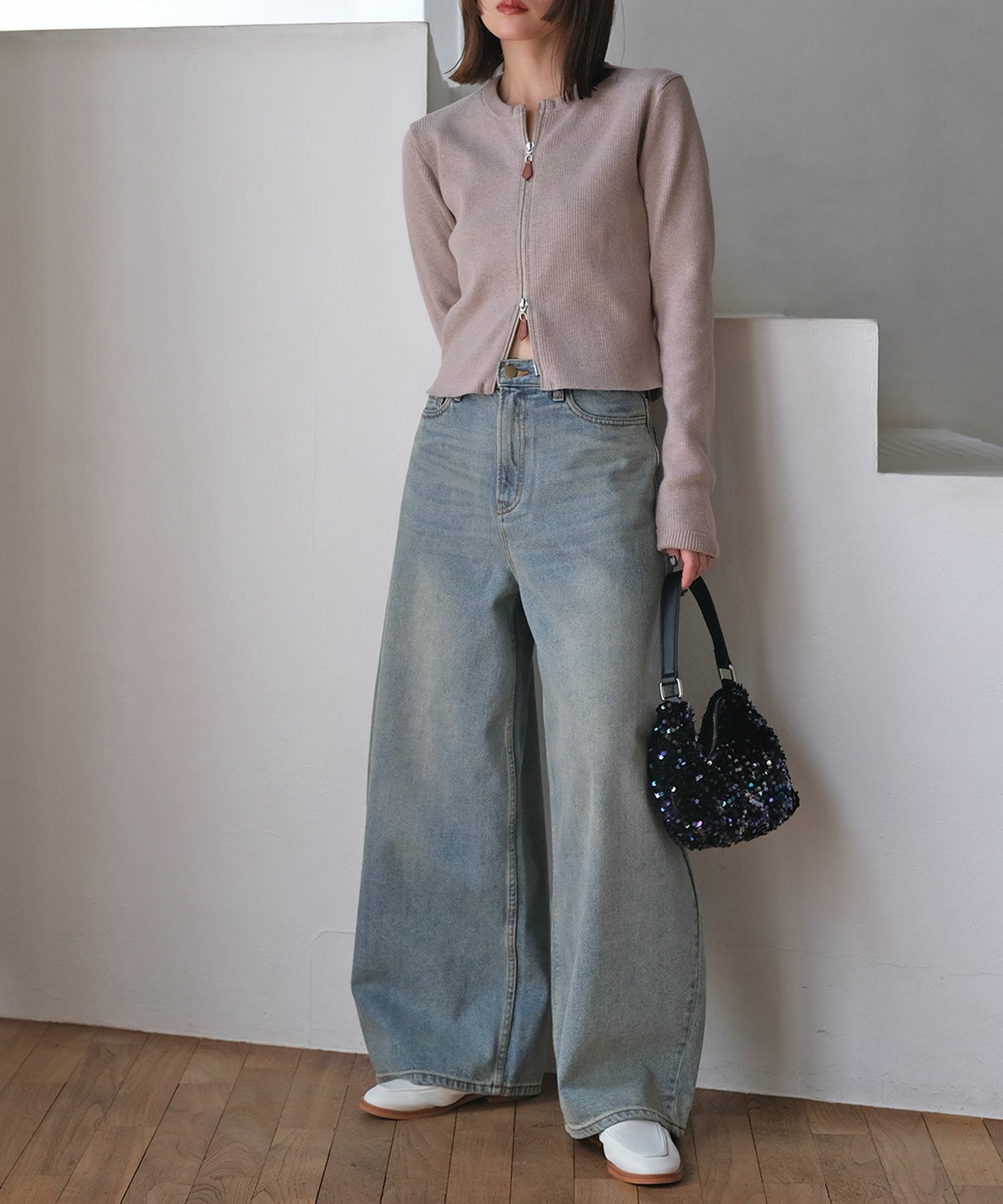 バギートップデニムパンツ | AKTE