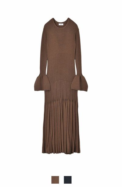 リブニットロングドレス | AKTE