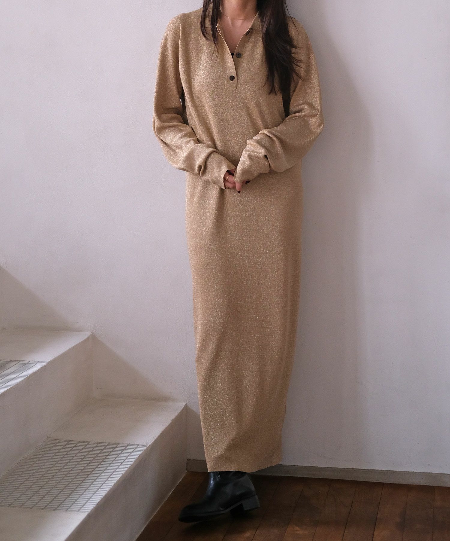 ポロニットロングドレス | AKTE